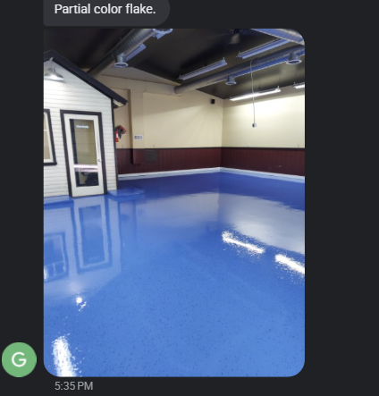 Commercial color flake epoxy floor — Arizona