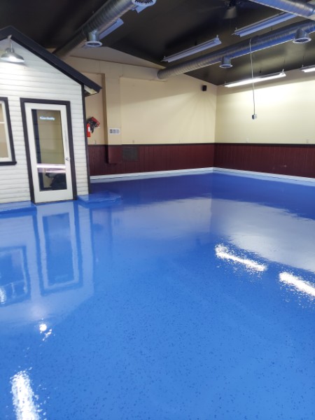 Color flake epoxy garage Arizona