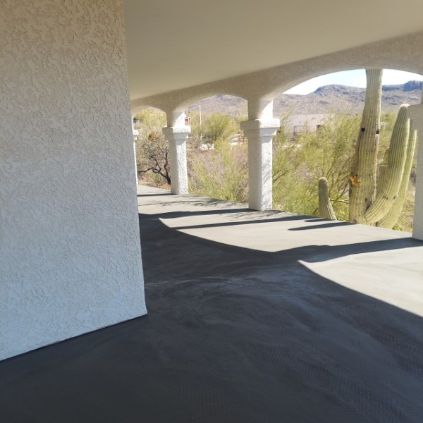 Completed deck waterproofing — Arizona